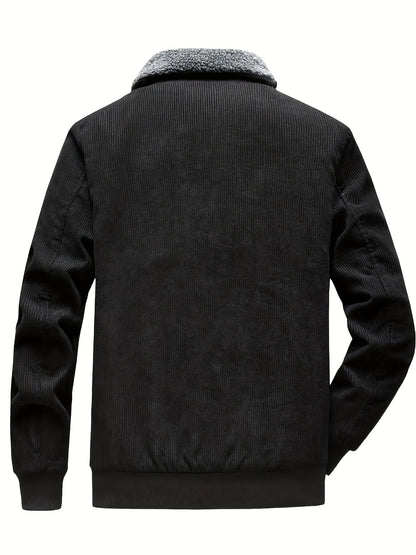 Dicke Winterjacke mit Reverskragen für Herren – Warm & Stilvoll für Kalte Tage