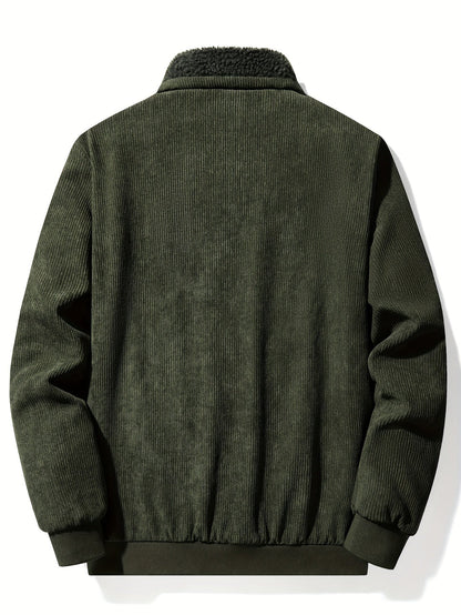 Dicke Winterjacke mit Reverskragen für Herren – Warm & Stilvoll für Kalte Tage