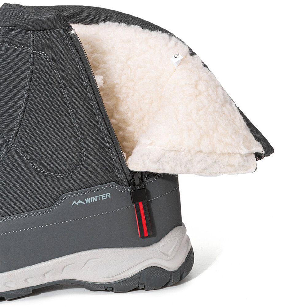 Dames Winter Laarzen met Zijrits - Waterdichte, Antislip, Duurzame Sneeuwlaarzen met Warme Voering