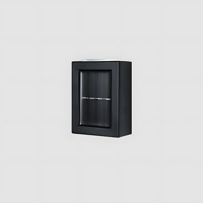 Modern Solar Black Up Down Outdoor Wall Light Sconce IP55
