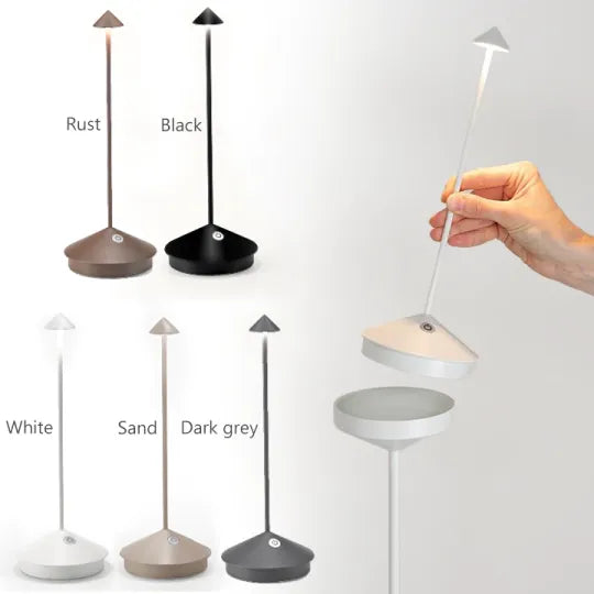 ClarityGlow - Kabellose LED-Tischlampe – Stilvoll & Wasserbeständig