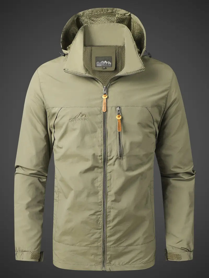 Water- en Winddichte Heren Outdoor Jas – Ademend & Lichtgewicht