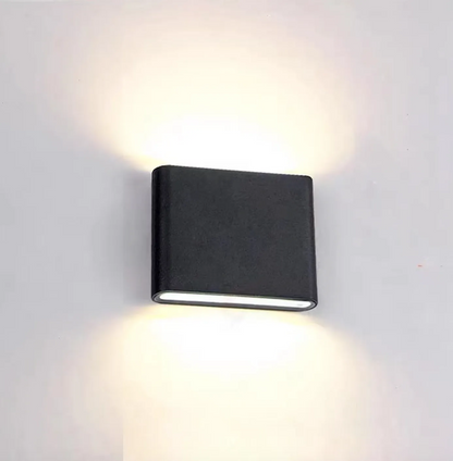 Moderne wasserdichte Außenlampe – Aluminium-Wandlampe mit Auf- und Abwärtslicht, IP65
