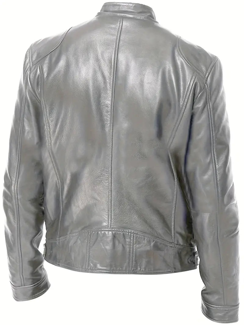Heren Leren Jas - Tijdloze Stijl met Moderne Touch