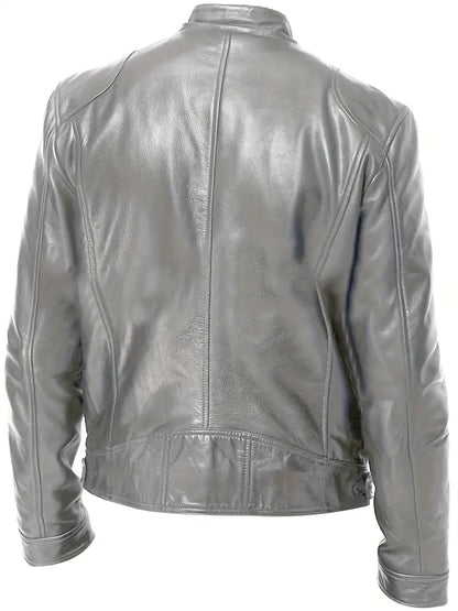 Heren Leren Jas - Tijdloze Stijl met Moderne Touch