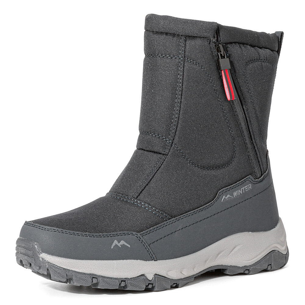 Dames Winter Laarzen met Zijrits - Waterdichte, Antislip, Duurzame Sneeuwlaarzen met Warme Voering