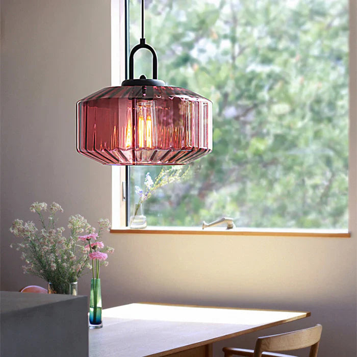 Retro Glazen Loft Hanglamp met LED – Nordic Stijl voor Woonkamer & Slaapkamer