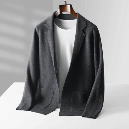 Wollen Damesmantel met Zak – Ideaal voor Herfst en Winter
