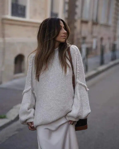 Myna – Zachte Oversized Gebreide Trui voor Dames