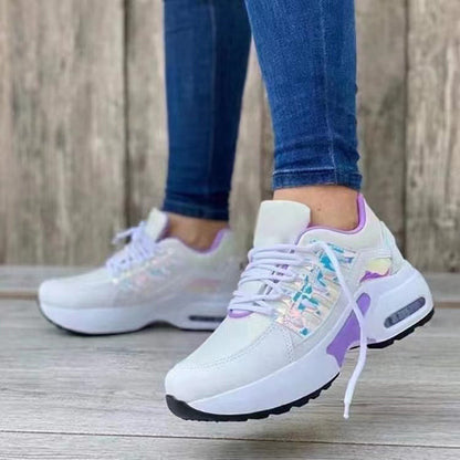 Dames sneakers met zachte hiel – Comfortabele en ademende casual schoenen