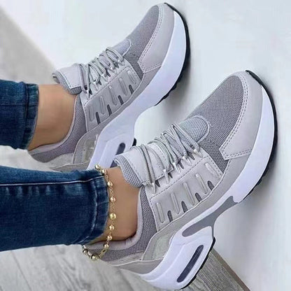 Dames sneakers met zachte hiel – Comfortabele en ademende casual schoenen