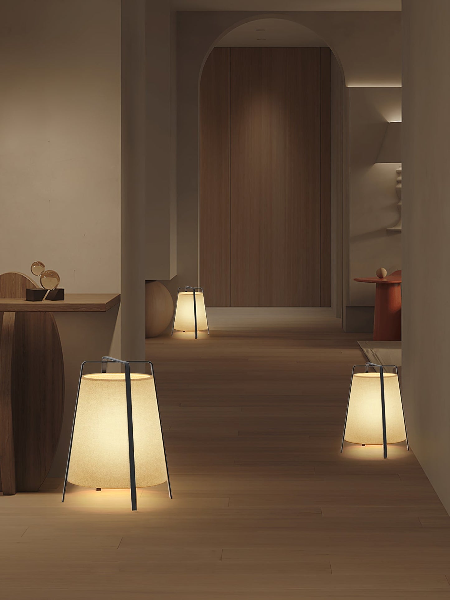 Akane Tafellamp - LED Verlichting met Stijlvolle Oriëntaalse Ontwerpen Table lamp Myna Mode