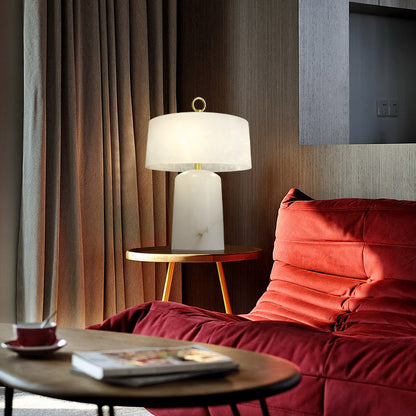 Alabaster Tafellamp - Vintage Stijl Alabaster Lamp Met Luxe Design Table lamp Myna Mode