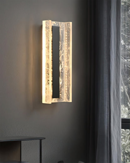 Alberta Wandlamp | Elegante Muurverlichting met Drie Kleurinstellingen | Brass en Acryl | Binnenverlichting Wall Lamp Myna Mode