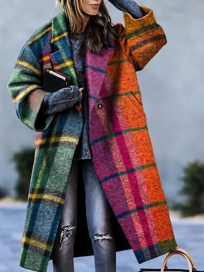 Lange Mantel met Reverskraag voor Dames | Elegante Herfstjas