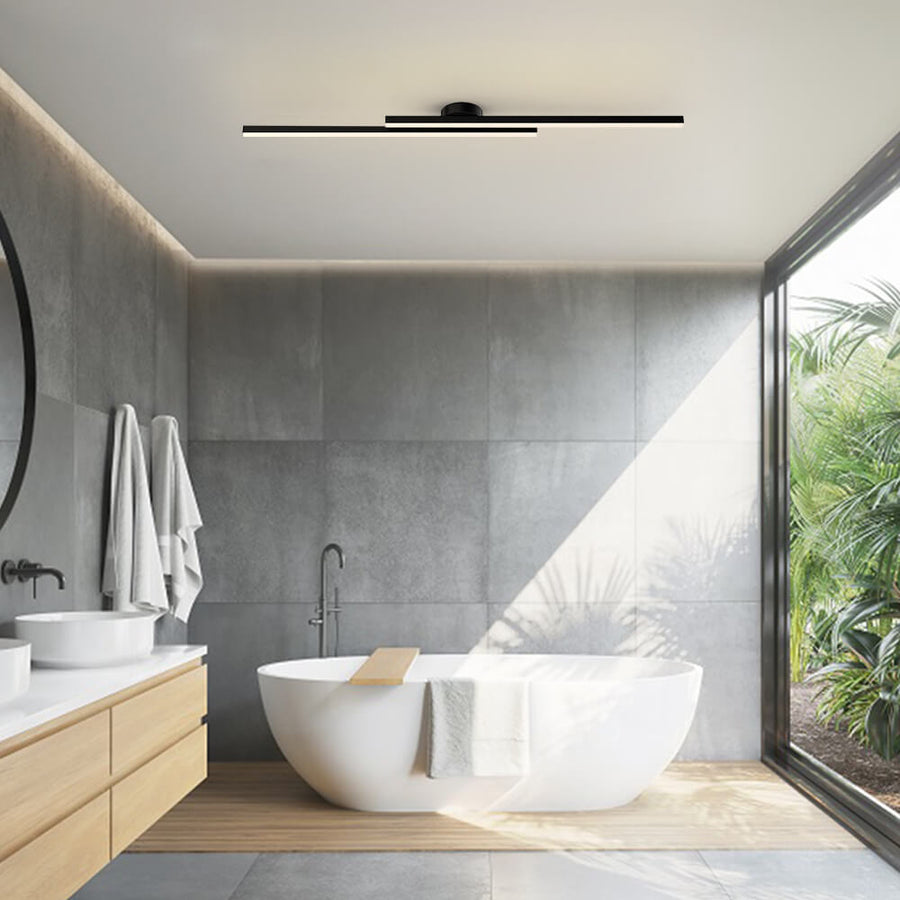 Moderne Aluminium LED Plafondlamp – Minimalistisch Semi-Flush Design voor Woonkamer of Hal