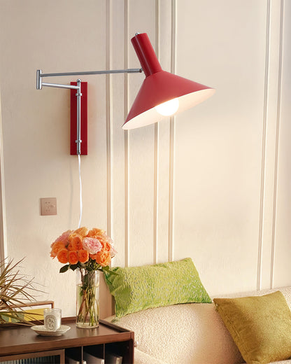 Anvia Wandlamp – Minimalistische Verstelbare Wandverlichting Binnen | Wandlamp Slaapkamer & Woonkamer Wall Lamp Myna Mode