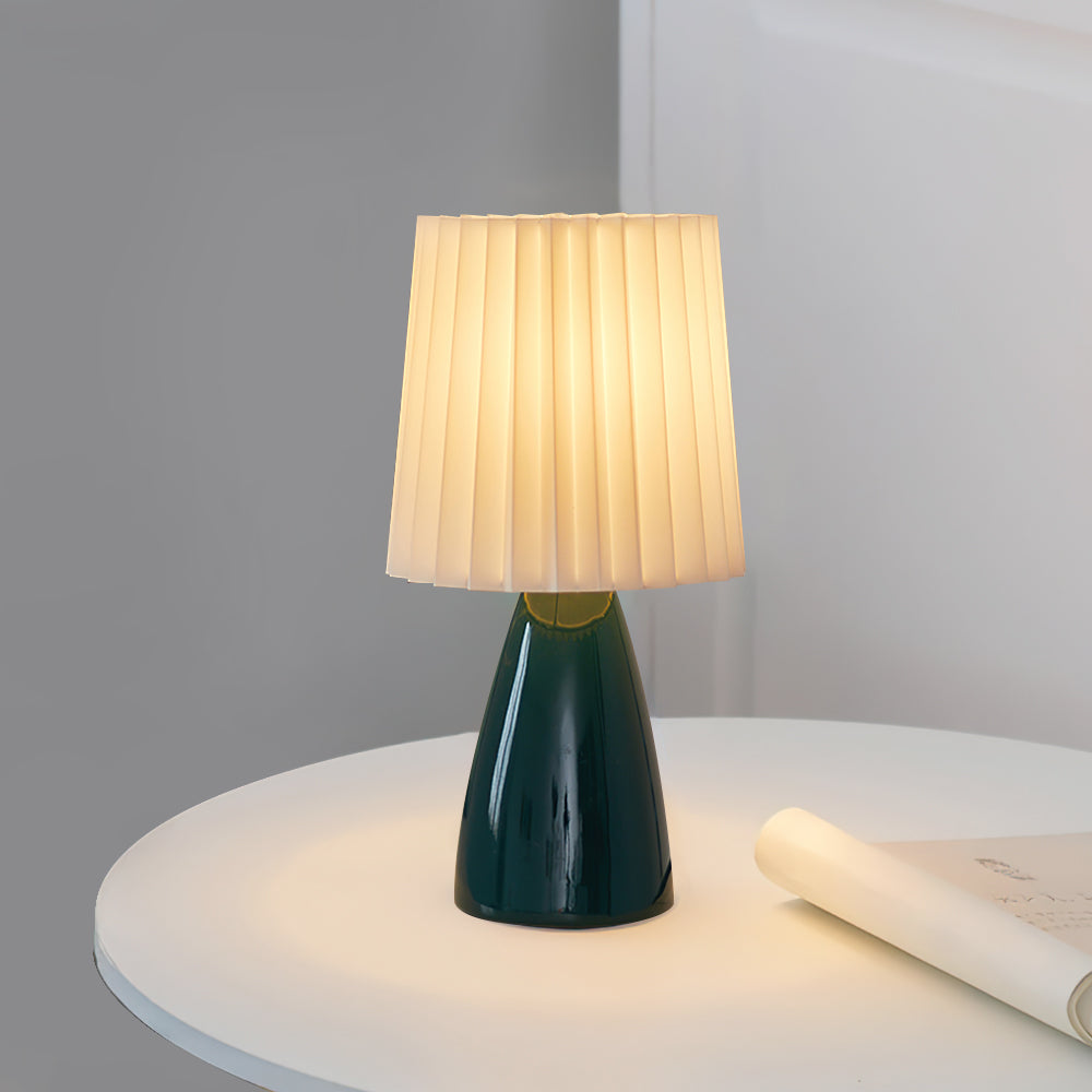 Apollo Tafellamp - Stijlvolle Keramische Lamp met Stof, Moderne Verlichting voor Binnen