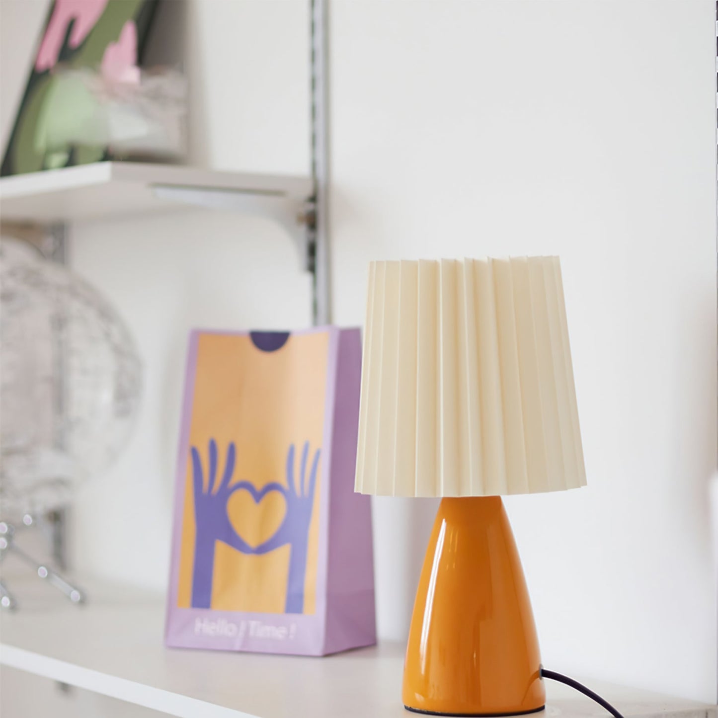 Apollo Tafellamp - Stijlvolle Keramische Lamp met Stof, Moderne Verlichting voor Binnen
