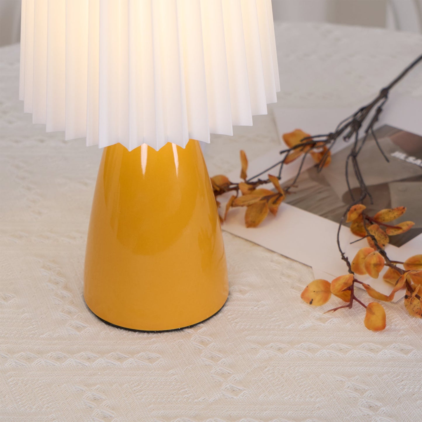 Apollo Tafellamp - Stijlvolle Keramische Lamp met Stof, Moderne Verlichting voor Binnen