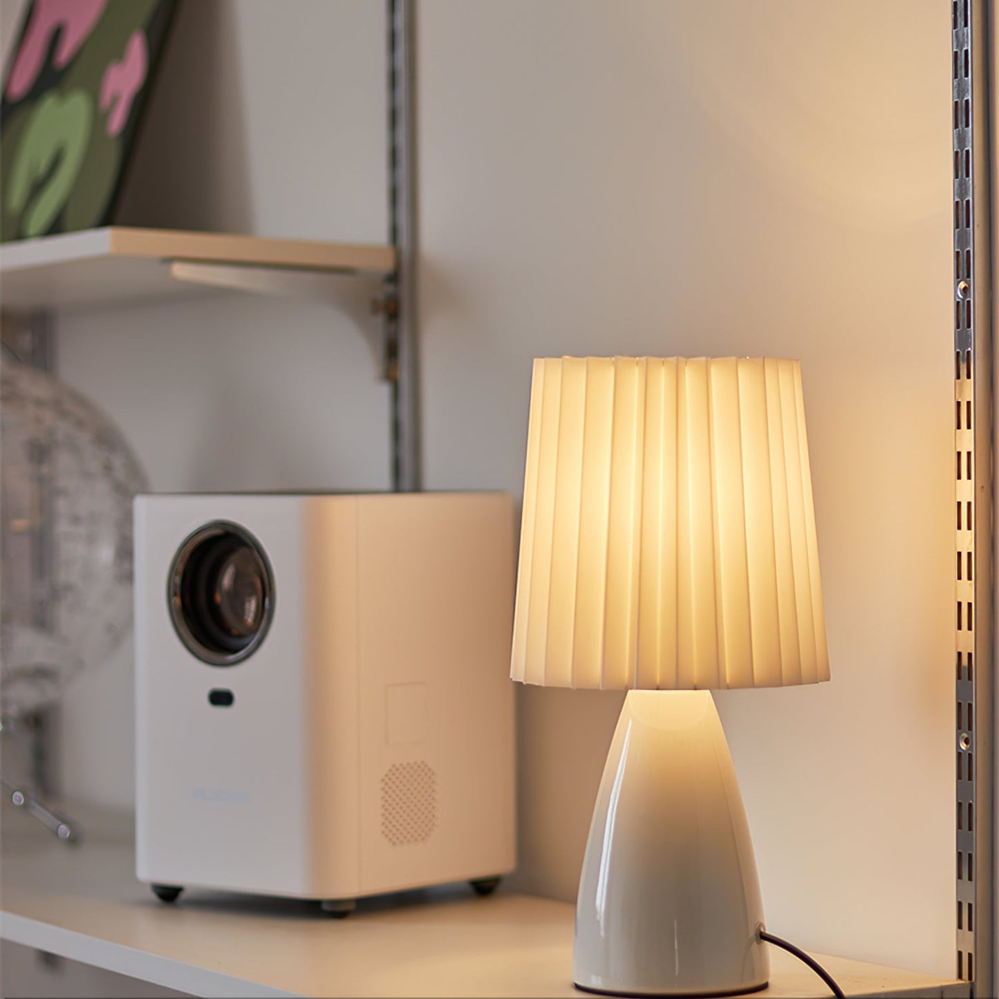 Apollo Tafellamp - Stijlvolle Keramische Lamp met Stof, Moderne Verlichting voor Binnen