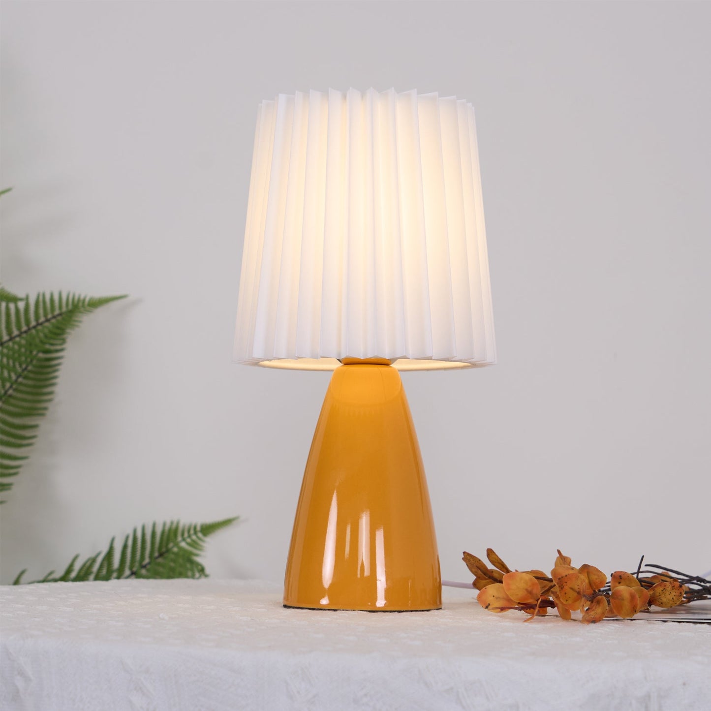 Apollo Tafellamp - Stijlvolle Keramische Lamp met Stof, Moderne Verlichting voor Binnen