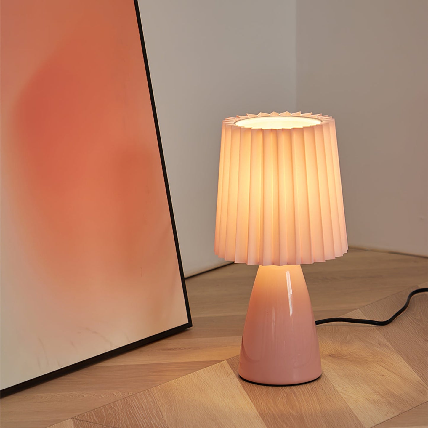 Apollo Tafellamp - Stijlvolle Keramische Lamp met Stof, Moderne Verlichting voor Binnen