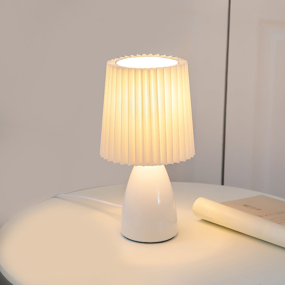 Apollo Tafellamp - Stijlvolle Keramische Lamp met Stof, Moderne Verlichting voor Binnen