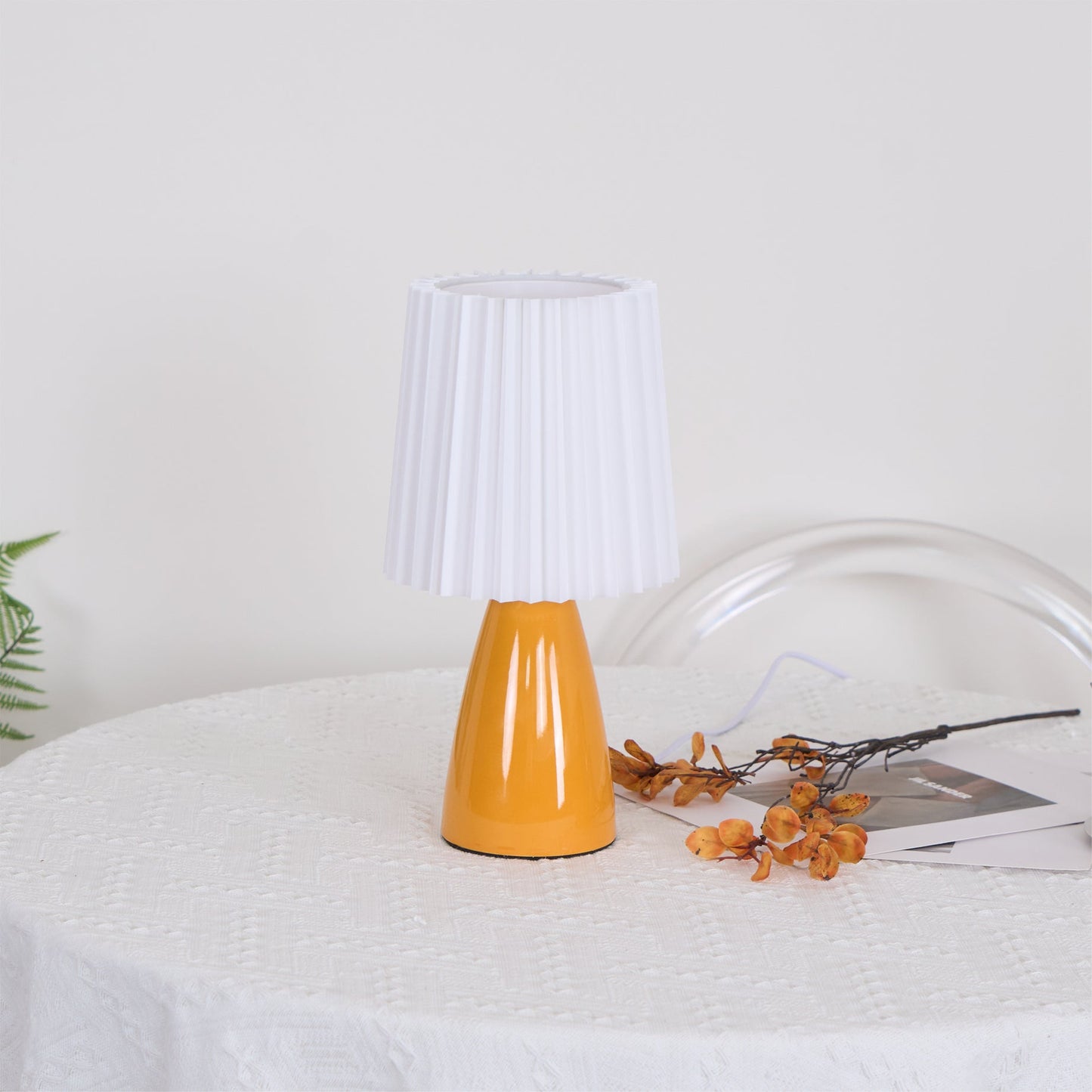 Apollo Tafellamp - Stijlvolle Keramische Lamp met Stof, Moderne Verlichting voor Binnen