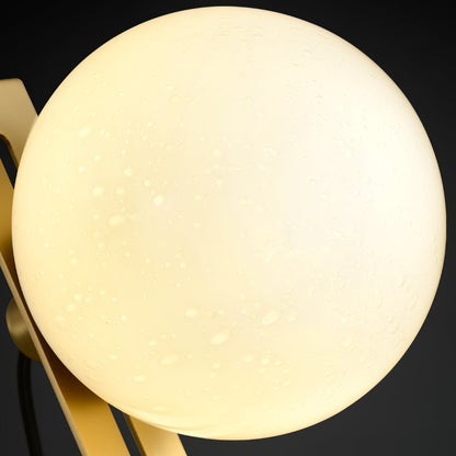 Arandela Tafellamp - Elegante Brass en Witte Glas Lamp Table lamp Myna Mode