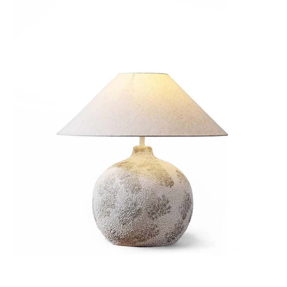 Arosa Tafel Lamp - Keramische Basis met Stijlvolle Stoffen Lampenkap Table lamp Myna Mode