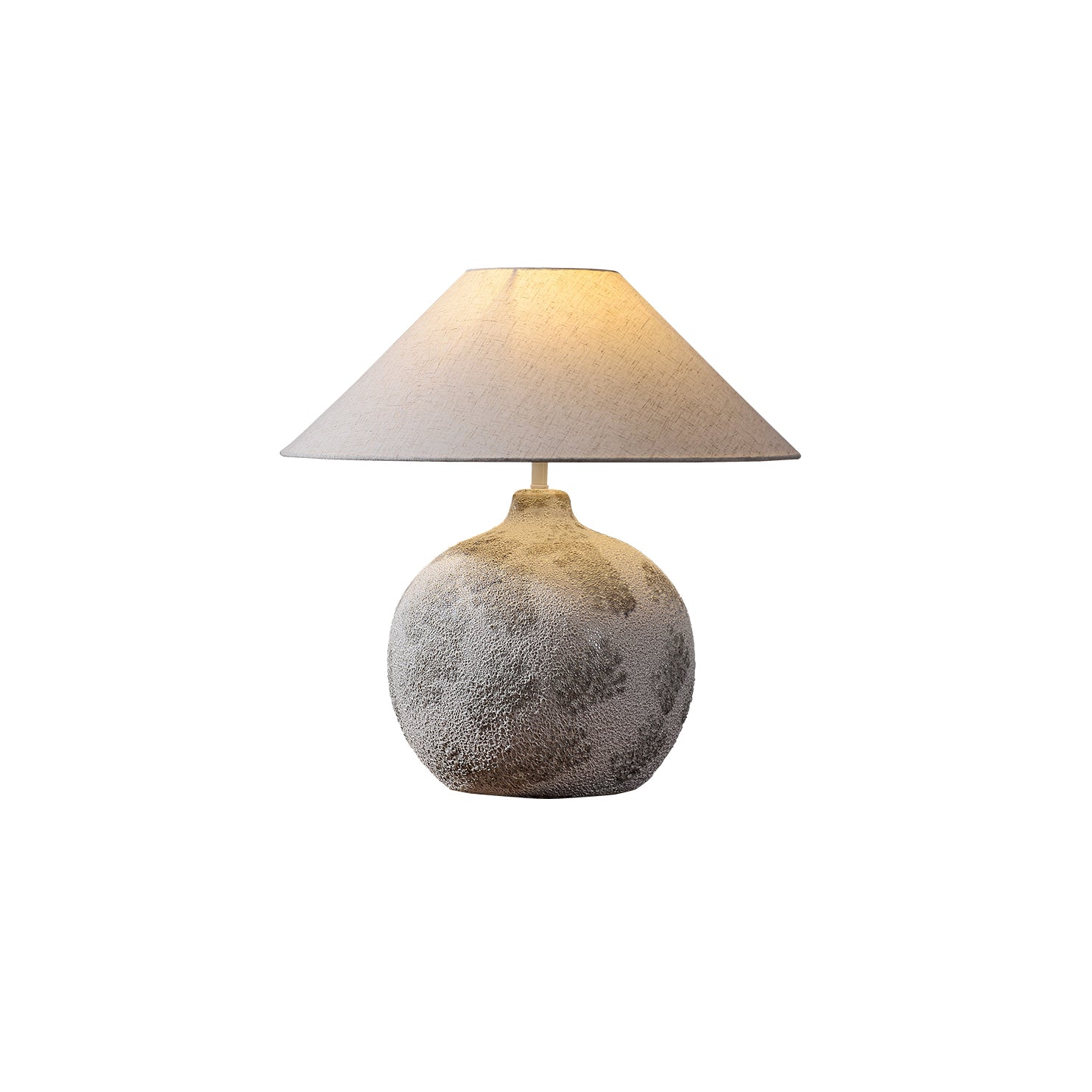 Arosa Tafel Lamp - Keramische Basis met Stijlvolle Stoffen Lampenkap Table lamp Myna Mode