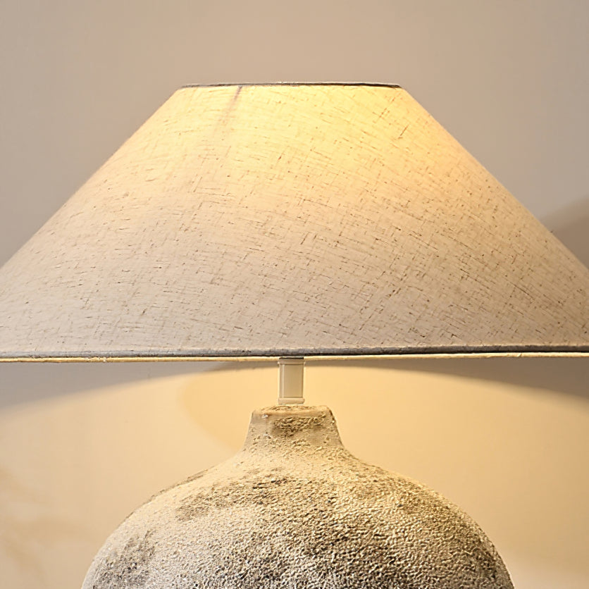 Arosa Tafel Lamp - Keramische Basis met Stijlvolle Stoffen Lampenkap Table lamp Myna Mode