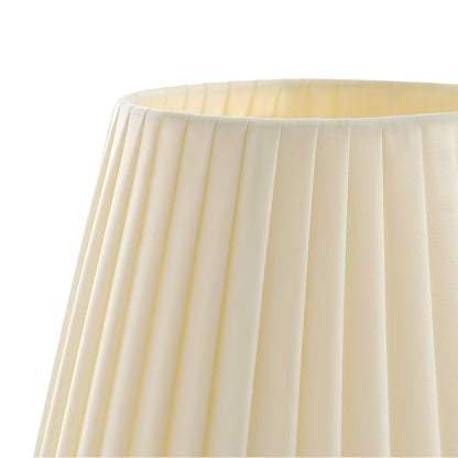 Arstid Tafel Lamp | Stijlvolle Metaal & Stof Lamp met Geel Plissé Lampenkap