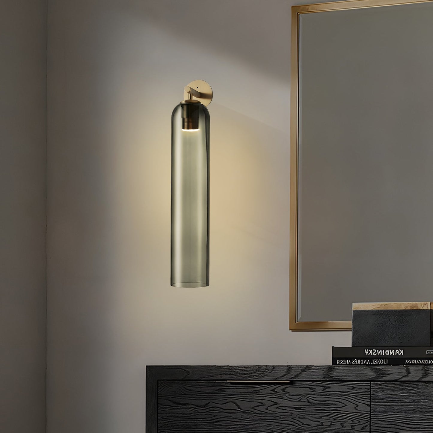 Art Glass – Wandlamp van Glas en Metaal | 48 cm Hoog | Verkrijgbaar in 7 Glaskleuren