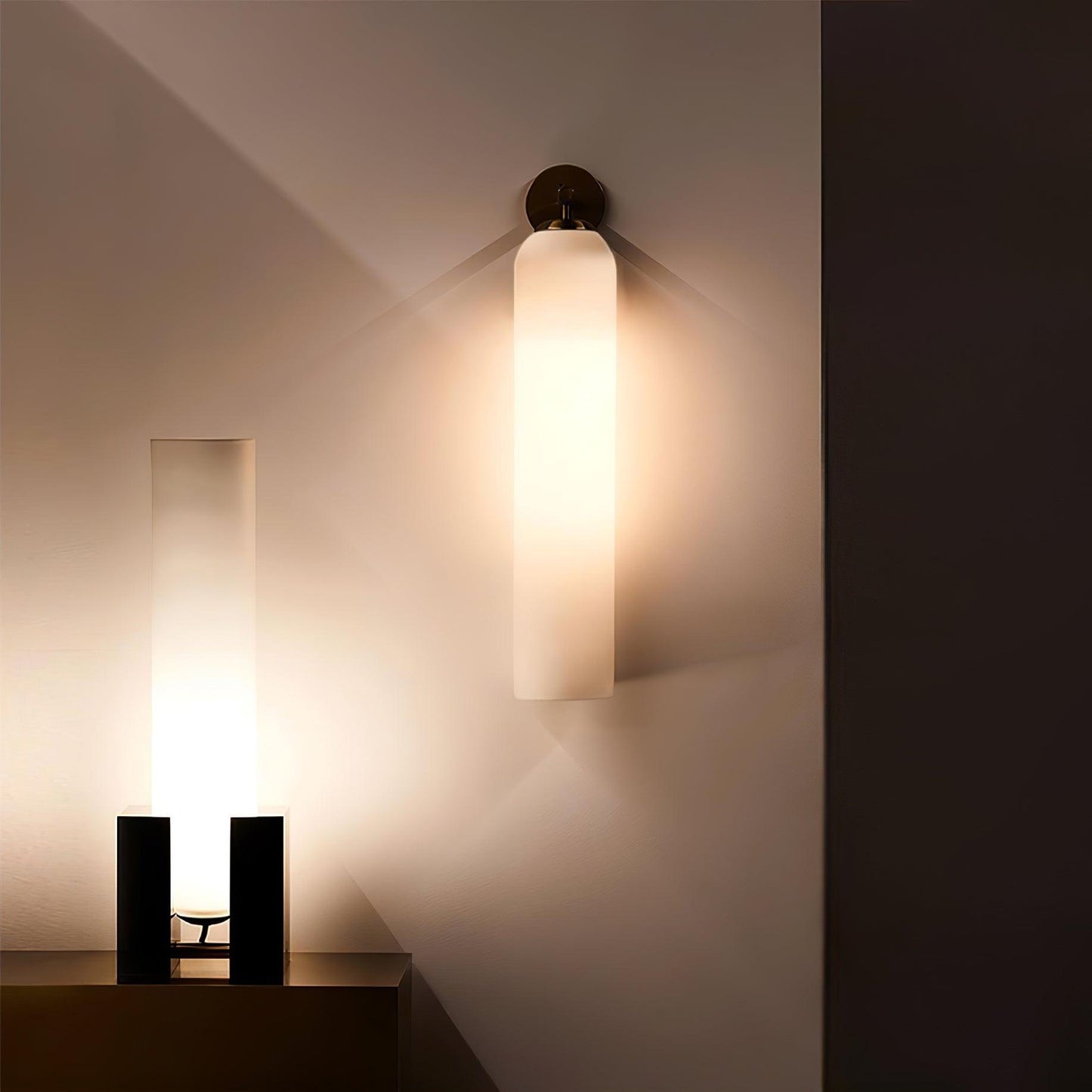 Art Glass – Wandlamp van Glas en Metaal | 48 cm Hoog | Verkrijgbaar in 7 Glaskleuren