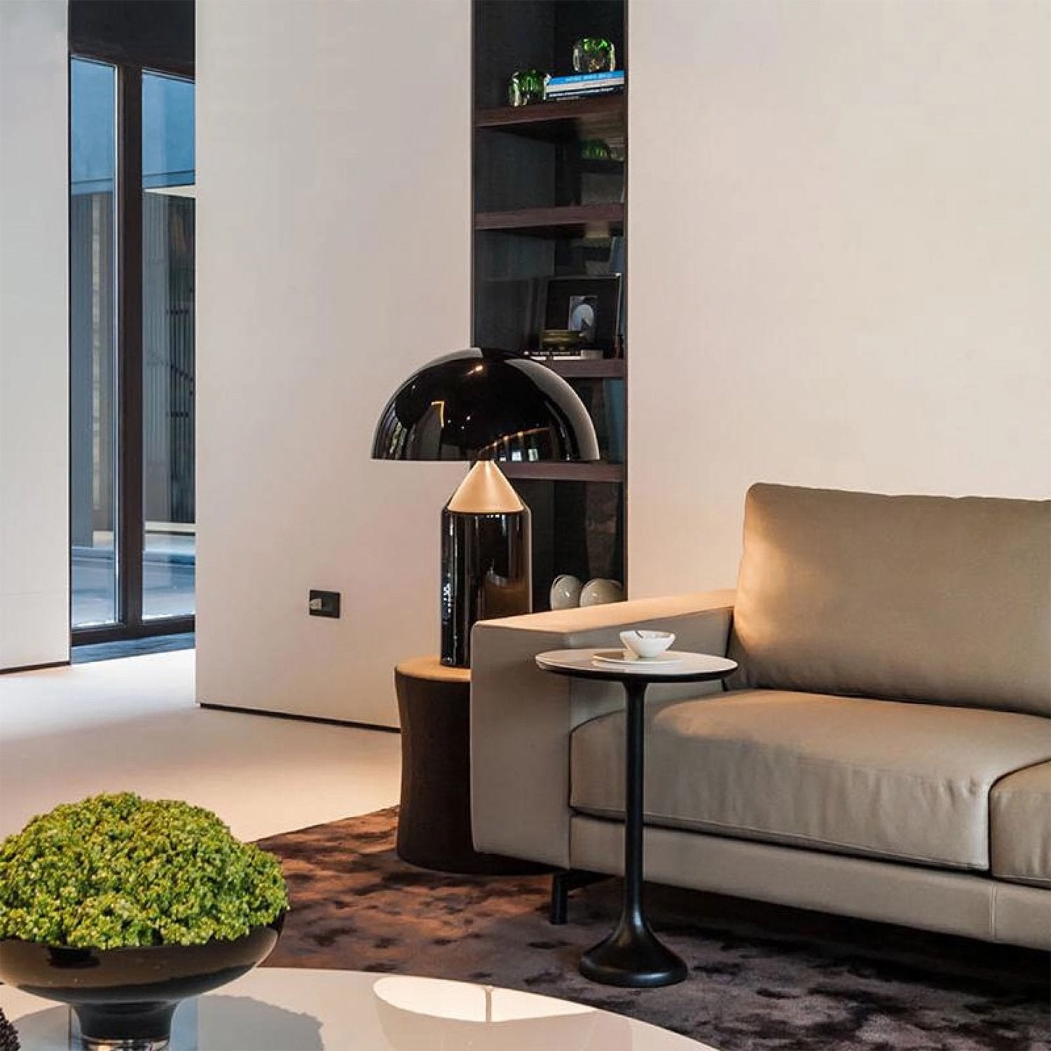 Atollo Glas Tafel Lamp – Geometrisch Design met LED of Edison Gloeilamp Table lamp Myna Mode