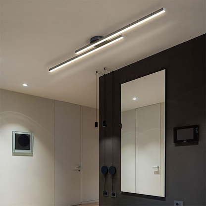 Moderne Aluminium LED Plafondlamp – Minimalistisch Semi-Flush Design voor Woonkamer of Hal