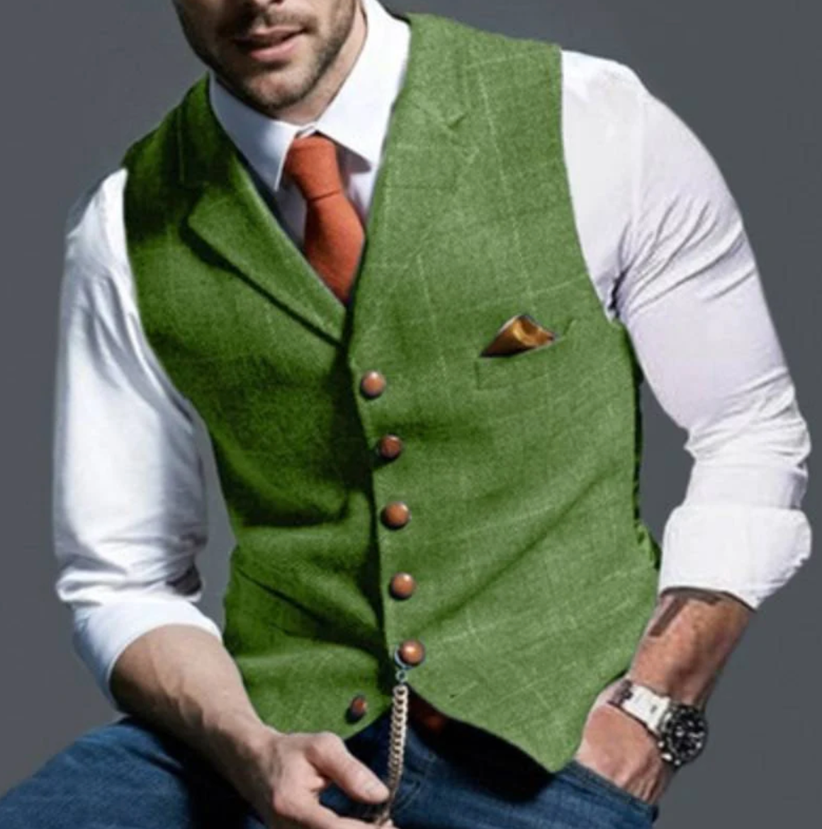 Heren Vintage Gilet – Klassiek & Elegant voor Elke Gelegenheid