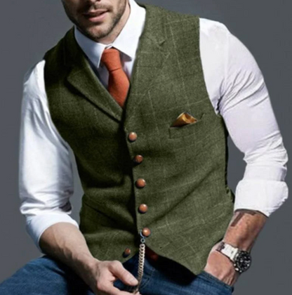 Heren Vintage Gilet – Klassiek & Elegant voor Elke Gelegenheid