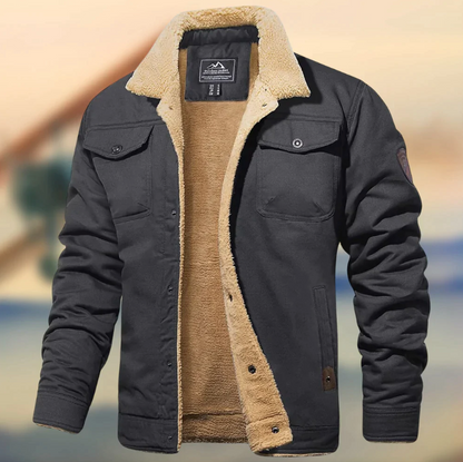 Herrenjacke mit Fleecefutter – Warme Outdoorjacke für Herbst und Winter