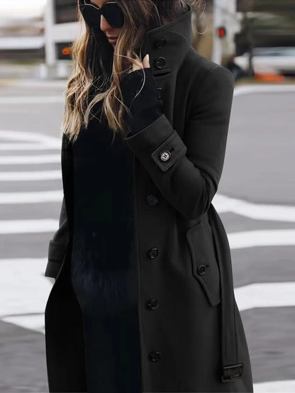 Waterdichte Trenchcoat Dames – Lange Regenjas met Tailleceintuur