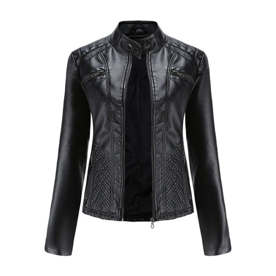 Damen Lederjacke mit zeitlosem elegantem Look