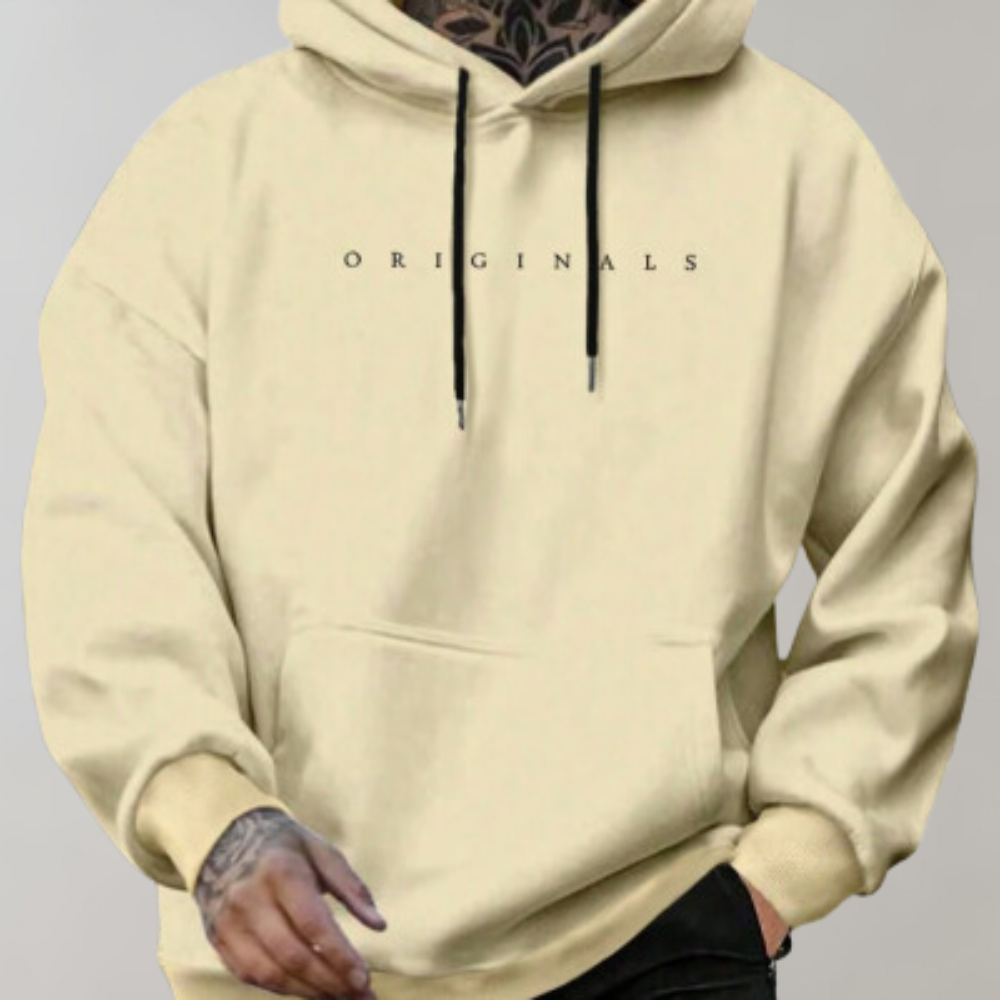 Heren Streetwear Hoodie – Casual Loose Fit Sweatshirt met Minimalistisch Design