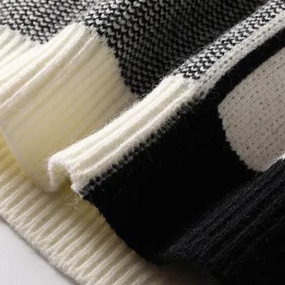Herren Strickpullover – Dickes Material – Geometrisches Muster – Trendy & Bequem