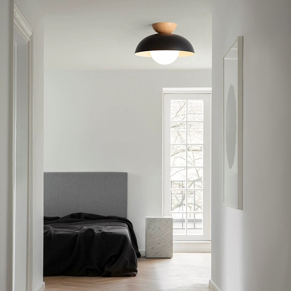Moderne minimalistische Deckenleuchte – Halbeinbau-Modell