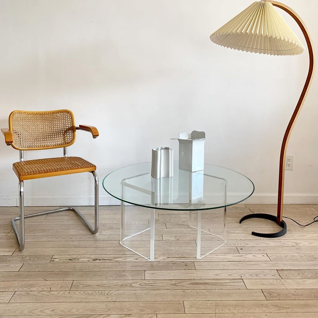 Caprani | Vloerlamp met Houten Standaard en Linnen Lampenkap
