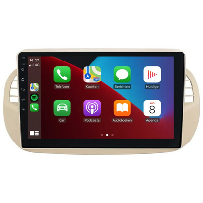 CarPlay & Android Auto Systeem voor Fiat 500 (2007–2015) – Ondersteunt iOS & Android – Radio & Frame – Handsfree Bellen