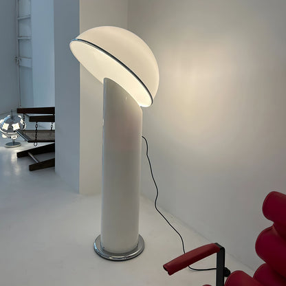 Ciot Vloerlamp - Sculpturale Design Lamp met Lucite Stam en Grote Lampenkap