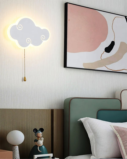 Cloud Wall Lamp – Schattige Wol Lamp voor Kinderkamer met LED Licht